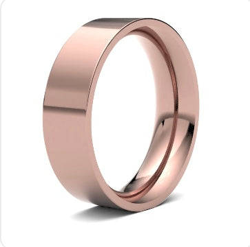 9ct 7mm Heavy Flat Court Wedding Ring (7Ghe-9w)