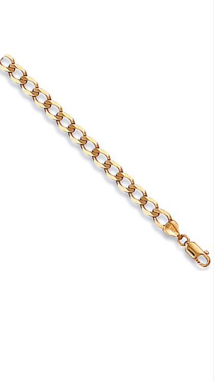 9ct Yellow Gold Curb Chain (Cn0044)