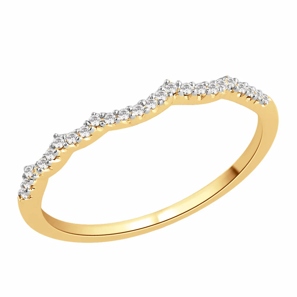 9ct white gold diamond shaped wedding ring (b0040)