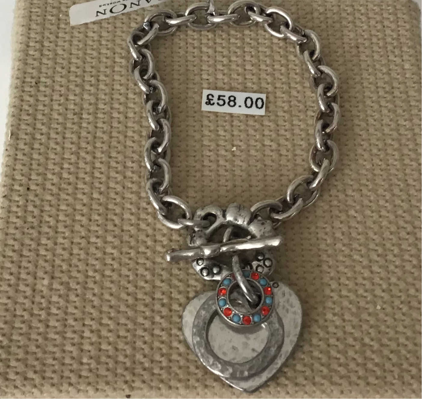 Danon T-bar Heart Bracelet