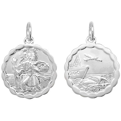 Silver St Christopher Pendant (G6780)
