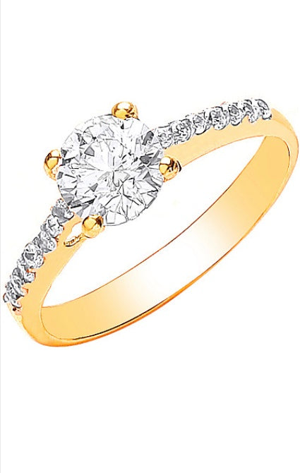 9ct Cubic Zirconia Ring (R0632)