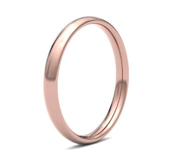 9ct 2.5mm Medium Court Wedding Ring (2.5Lmc-9y)