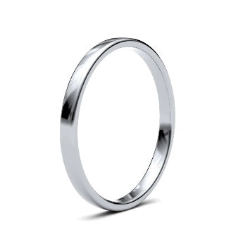 9ct 2mm Light Soft Court Wedding Ring (2Lls-9w)