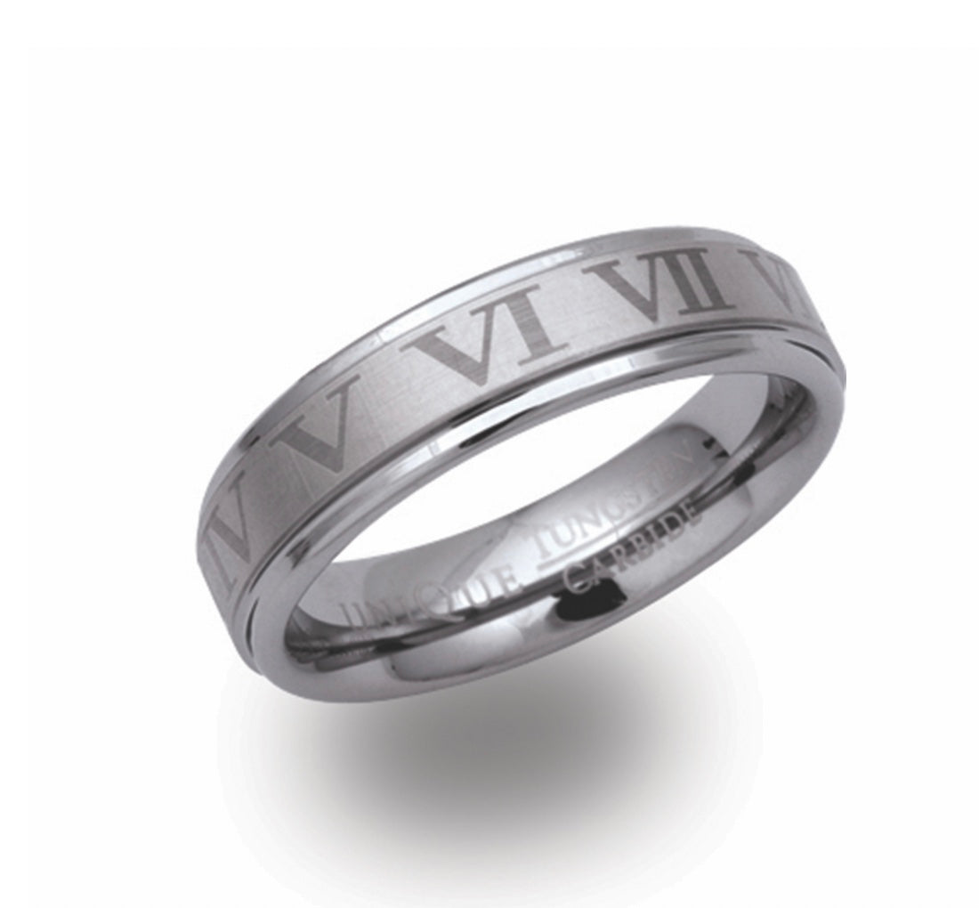 Tungsten 6mm Matte & Polished Wedding Ring (TUR24)