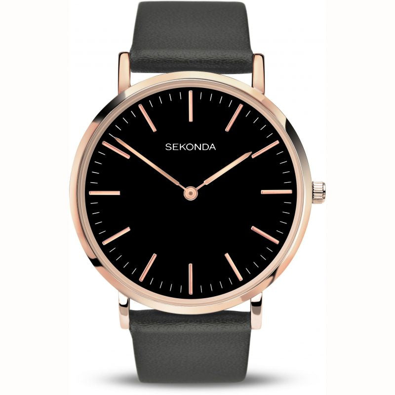 (1345) Sekonda Rose Gold Plated Gents Sale Watch