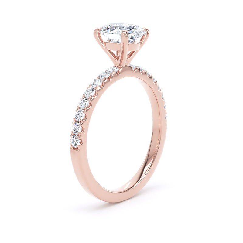 1.35ct Halo Set Oval Lab Grown Diamond Solitaire Ring. (Osp02)