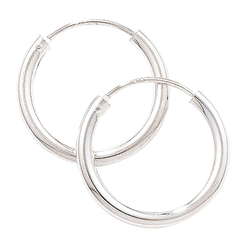 Silver 18mm Sleeper Earrings (Se688a)