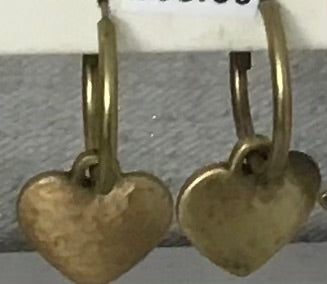 Danon Heart Hoop Earrings