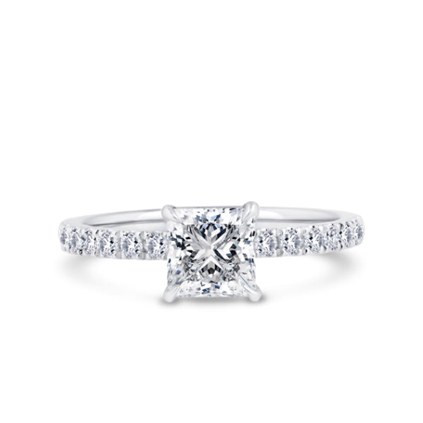 1.45ct Princess Cut Lab Grown Diamond Solitaire Ring (Pss01)