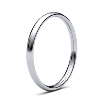 9ct 2mm Medium Court Wedding Ring (2Lmc-9w)