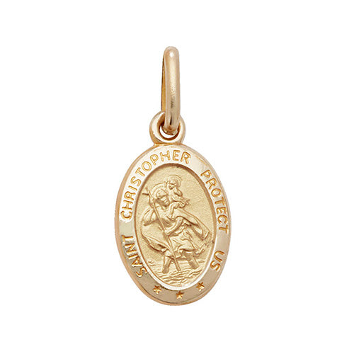 9ct Yellow Gold St Christopher (Pn120)