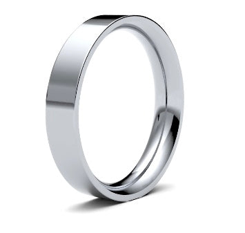 9ct 5mm Heavy Flat Court Wedding Ring (5Ghe-9w)