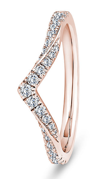 9ct White Gold Diamond Shaped Wedding Ring (Vsw-200-050-033)