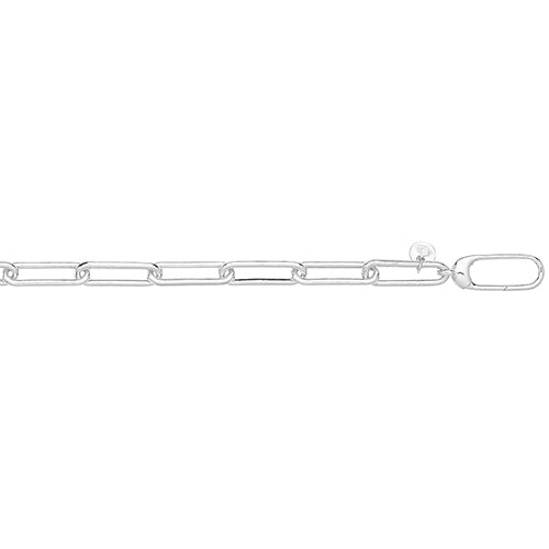 Silver Solid Pin Link Bracelet (G2705)