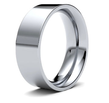 9ct 8mm Heavy Flat Court Wedding Ring (8Ghe-9r)
