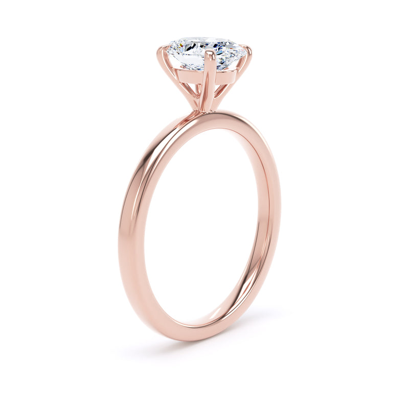 1ct Halo Set Oval Lab Grown Diamond Solitaire Ring. (Opp03)
