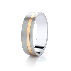 Two Colour Wedding Ring(M515b)
