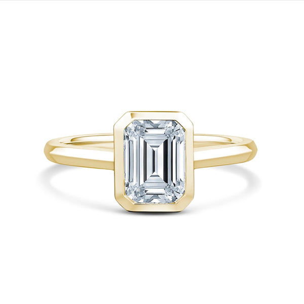 1.45ct Emerald Lab Grown Diamond Solitaire Ring (Epp02)