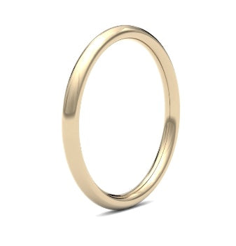 9ct 2mm Heavy Court Wedding Ring (2Lhc-9w)