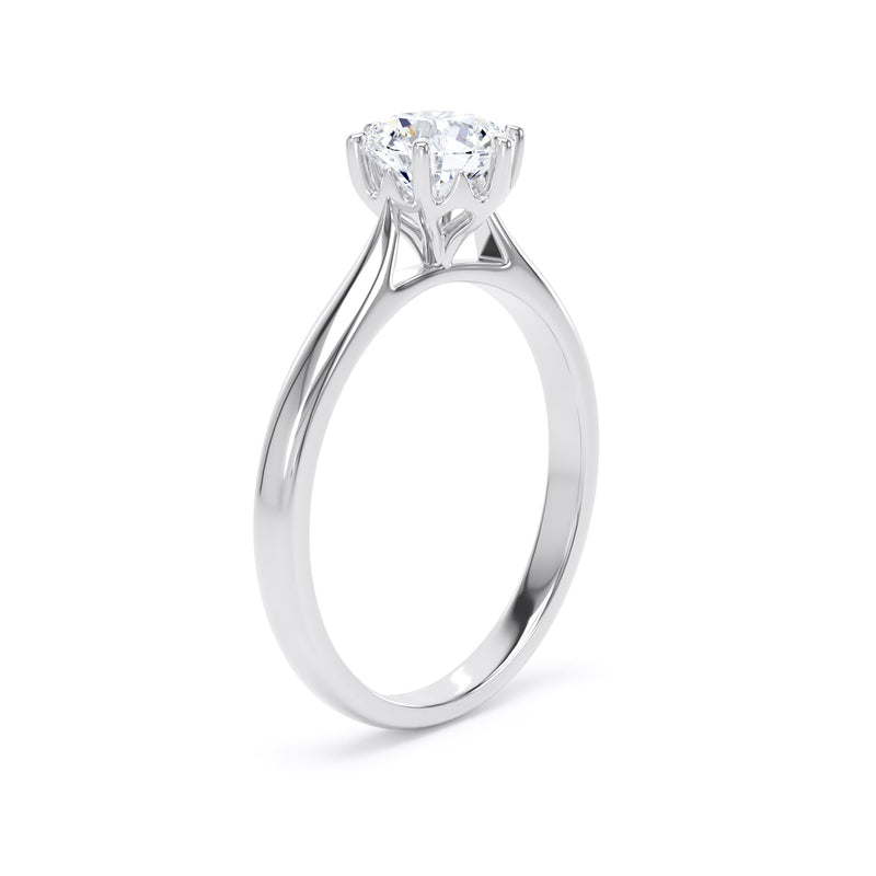 1ct Halo Set Brilliant Lab Grown Diamond Solitaire Ring (Rpp11)
