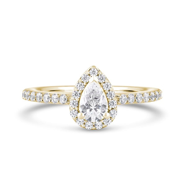 DHW01 Pear Engagement Ring