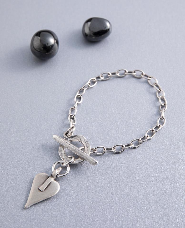 Danon Signature Heart T-Bar Bracelet