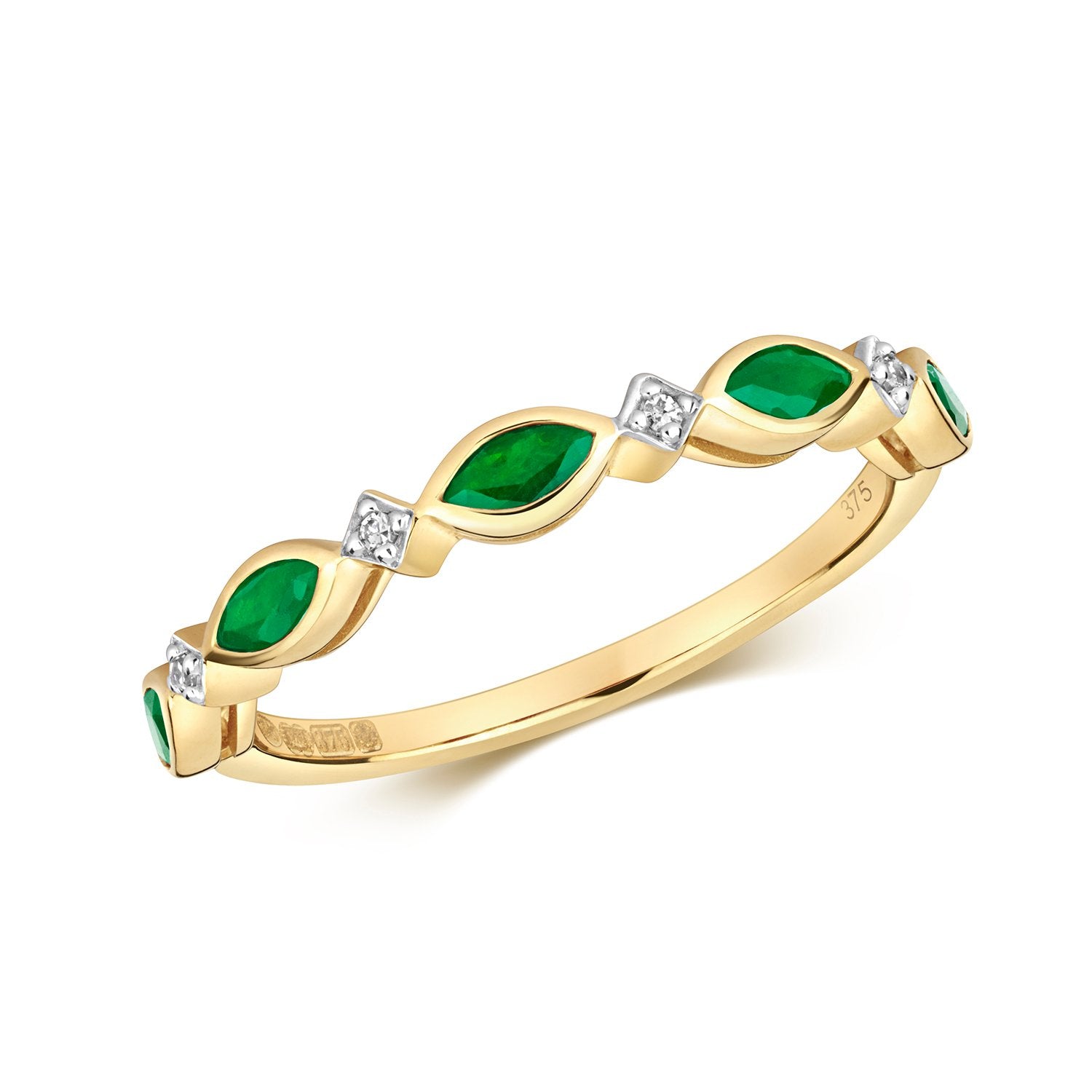 Vintage Emerald & Diamond Ring (Rd472e)