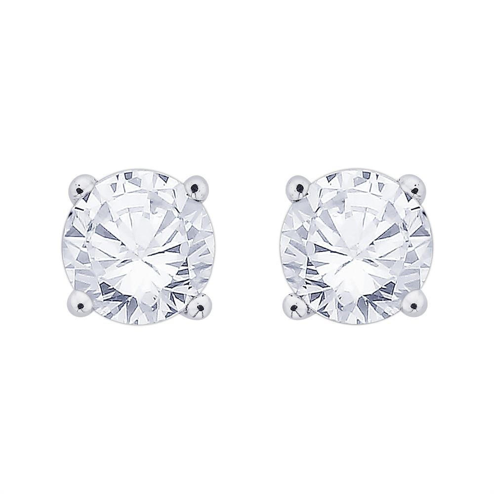 1.63ct Brilliant Cut Diamond Solitaire Stud Earrings