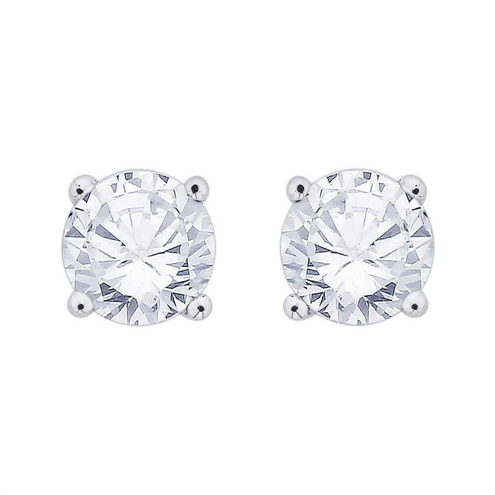 1.63ct Brilliant Cut Diamond Solitaire Stud Earrings