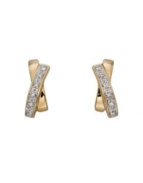 Kiss Diamond Stud Earrings (Ge2206)