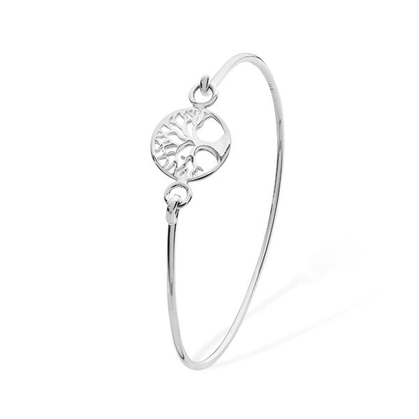 Silver Tree of Life Bangle
