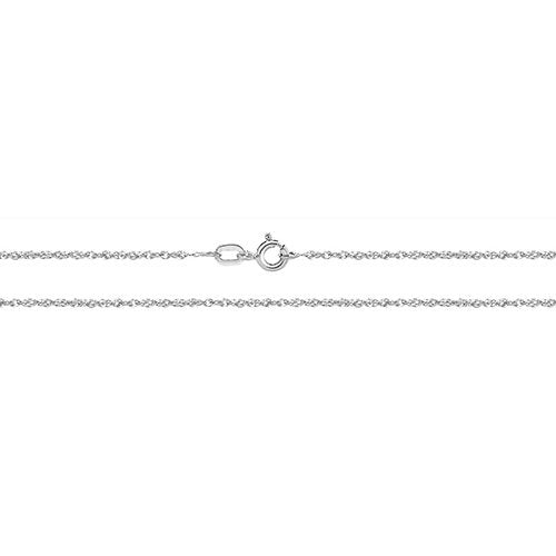 9ct White Gold Singapore Chain (Ch218w)