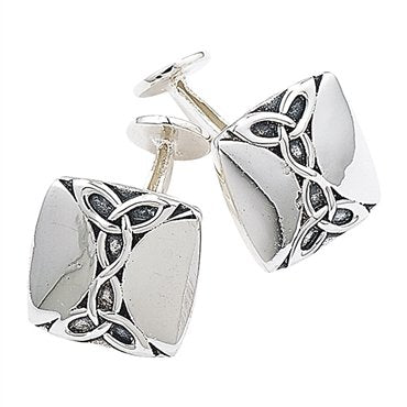 Silver Celtic Design Gents Cufflinks