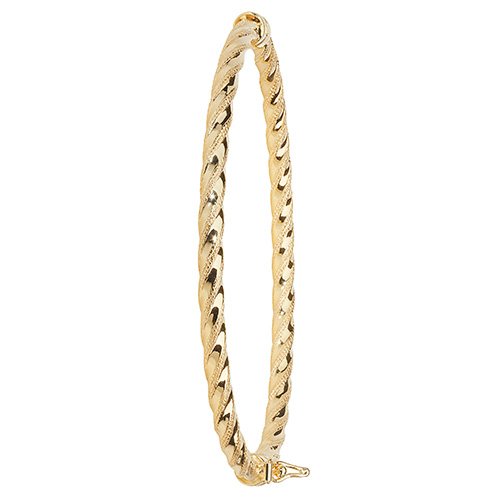 9ct Yellow Gold Bangle (Bn373)