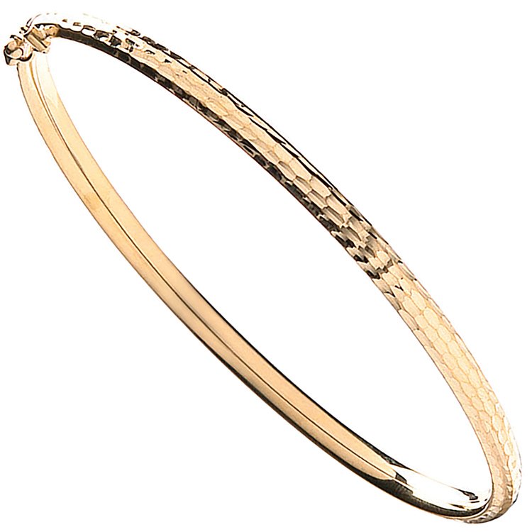 9ct Gold Slave Bangle (Bn0402)
