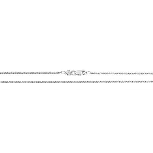 9ct White Gold Spiga Chain