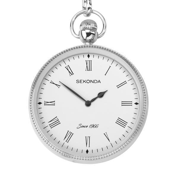 (1792) Sekonda Stainless Steel Gents Pocket Watch