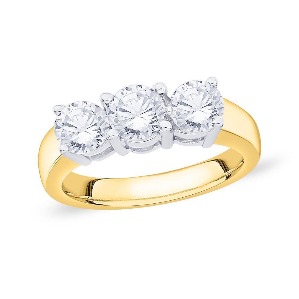 1.51ct Three Stone Diamond Ring (wb03150)