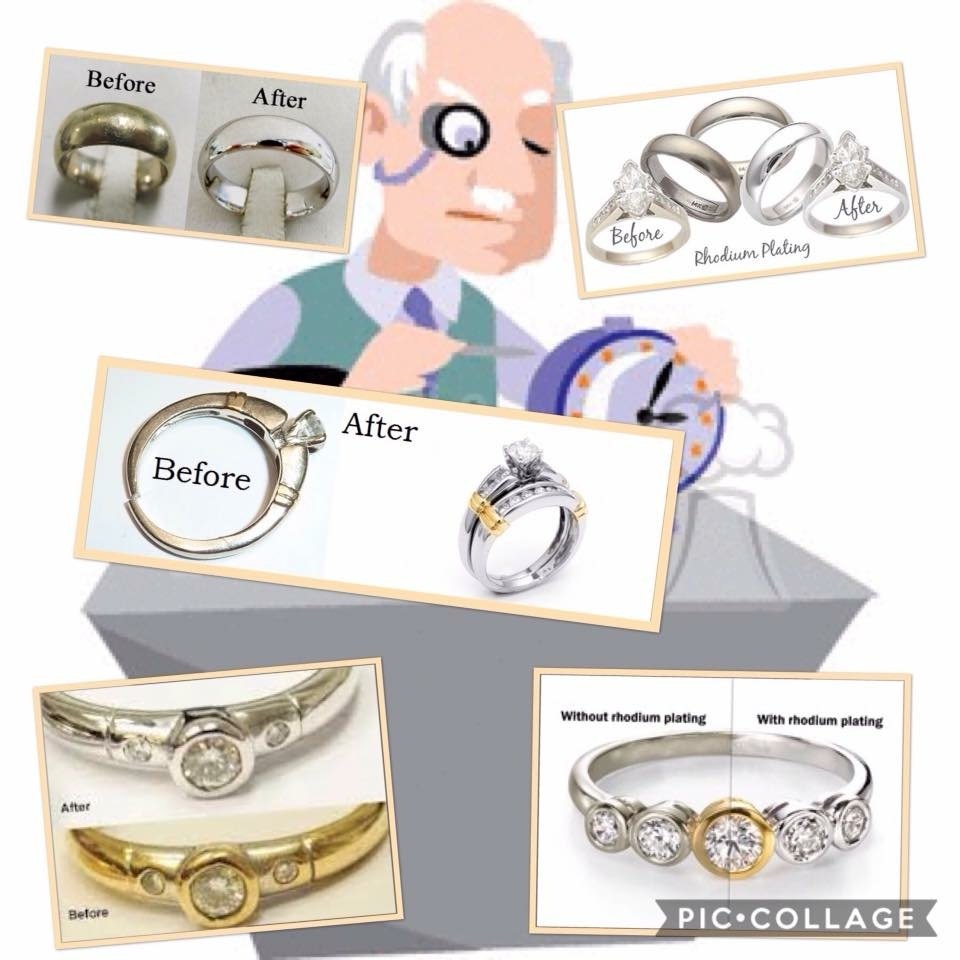 Rhodium Plate (rewhiten white gold)