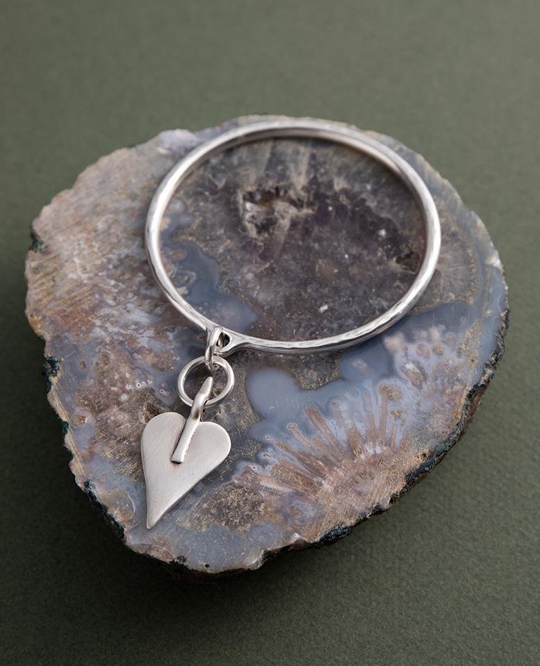 Danon Signature Heart Bangle