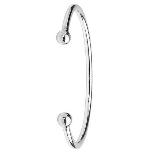 Silver Gents Solid Torc Bangle (G4233)