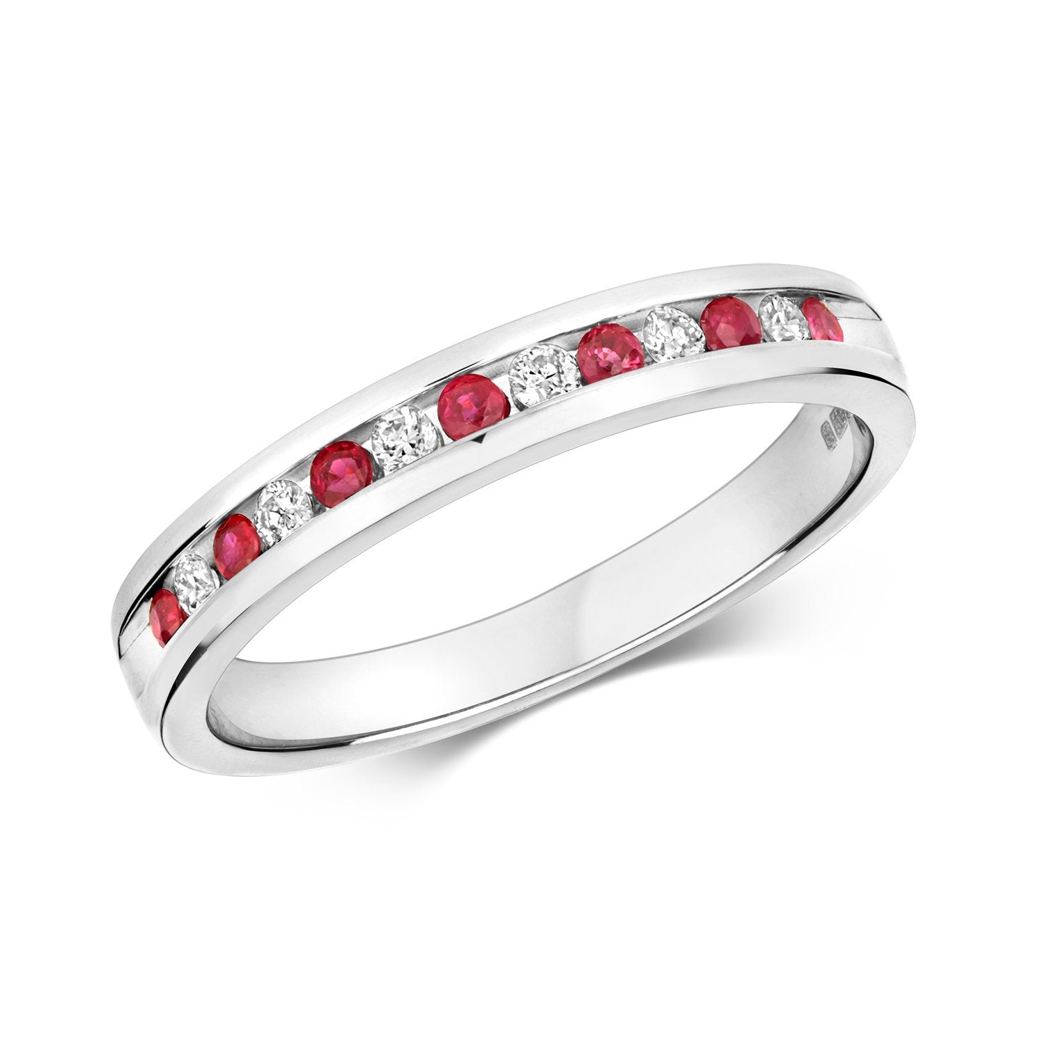 Ruby & Diamond Eternity Ring (Rd582wr)