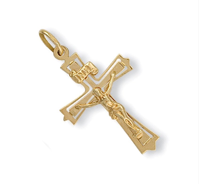 9ct Gold Fancy Crucifix (Pn112)