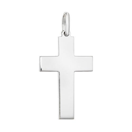 Silver Highly Polished Cross (G6992)
