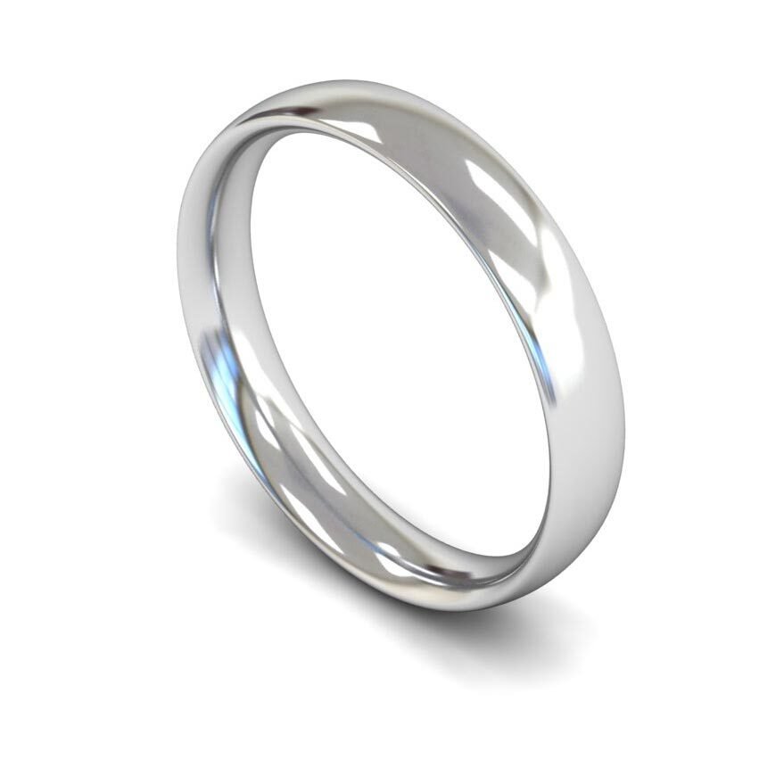 9ct 4mm Medium Court Wedding Ring (4Lmc-9w)