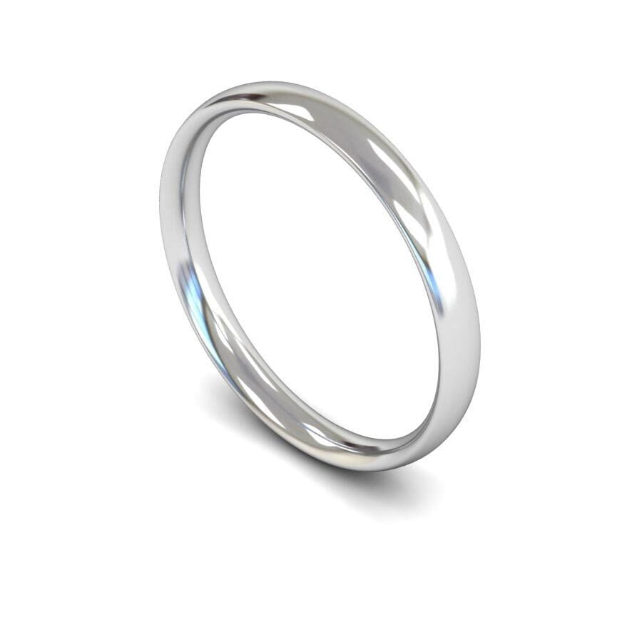 9ct 2.5mm Light Court Wedding Ring (2.5Llc-9w)