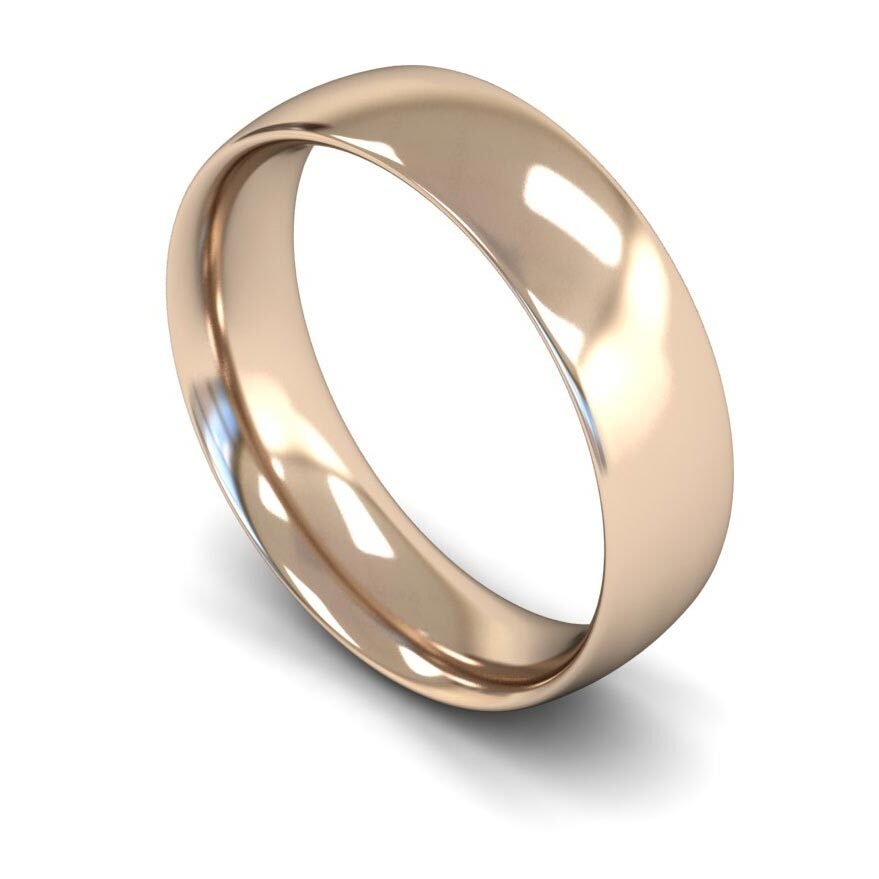 9ct 6mm Medium Court Wedding Ring (6Gmc-9r)