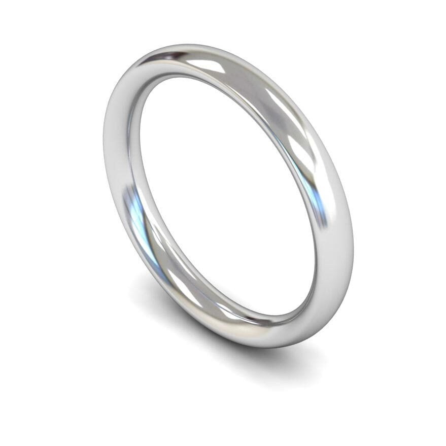 9ct 2mm Heavy Court Wedding Ring (2Lhc-9w)