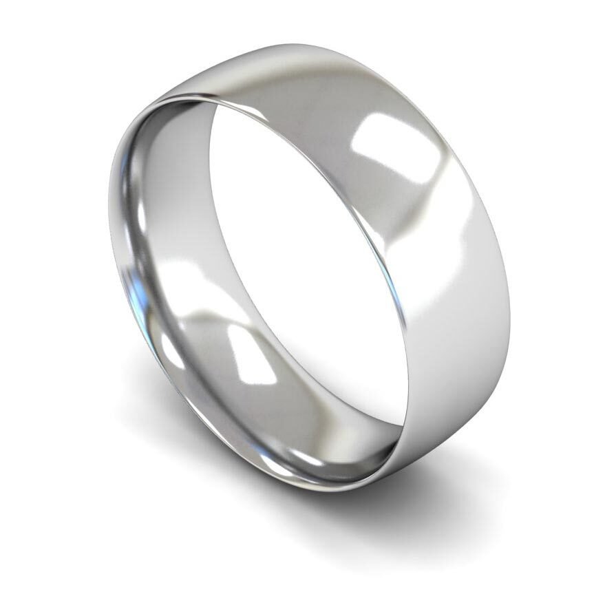 9ct 7mm Light Court Wedding Ring (7Glc-9w)